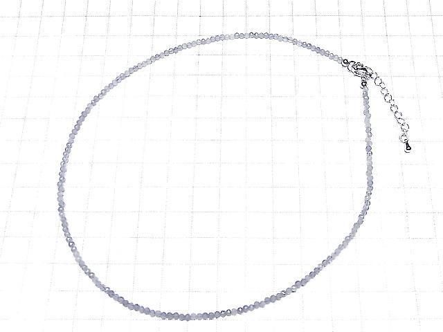[Video] High Quality! Iolite AA++ Faceted Round 2mm Necklace