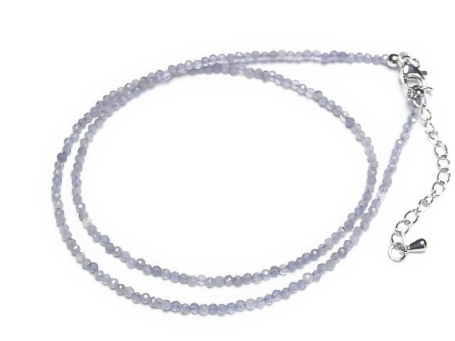 [Video] High Quality! Tanzanite AA+ Faceted Round 2mm Necklace