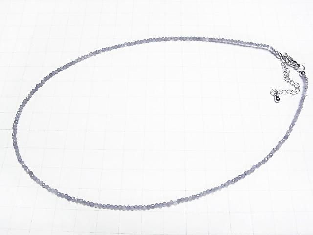 [Video] High Quality! Tanzanite AA+ Faceted Round 2mm Necklace