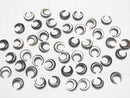 [Video] High Quality Black Shell (Black-lip Oyster) AAA Moon Motif 8x8mm 4pcs