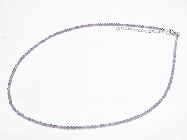 [Video] High Quality! Amethyst AA+ Faceted Round 2mm Necklace