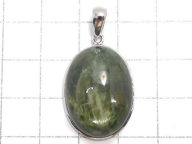 [Video][One of a kind] Chrome Diopside Pendant Silver925 NO.17