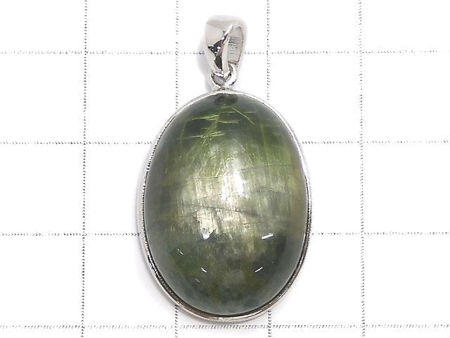 [Video][One of a kind] Chrome Diopside Pendant Silver925 NO.18