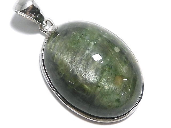 [Video][One of a kind] Chrome Diopside Pendant Silver925 NO.19