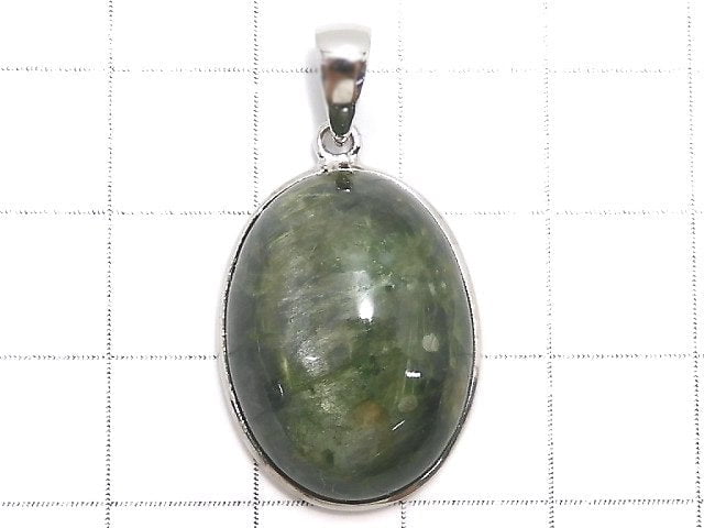 [Video][One of a kind] Chrome Diopside Pendant Silver925 NO.19