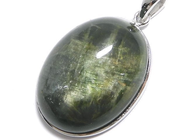 [Video][One of a kind] Chrome Diopside Pendant Silver925 NO.24