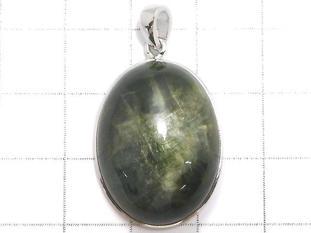 [Video][One of a kind] Chrome Diopside Pendant Silver925 NO.24