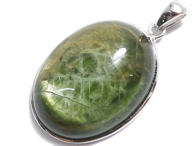 [Video][One of a kind] Chrome Diopside Pendant Silver925 NO.29