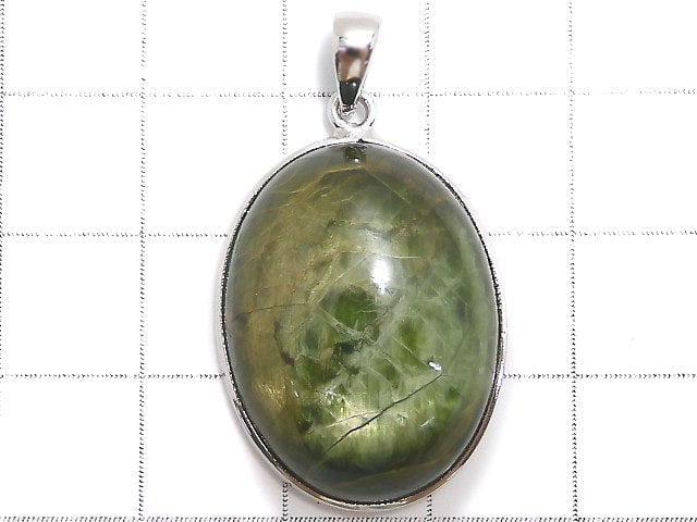 [Video][One of a kind] Chrome Diopside Pendant Silver925 NO.29