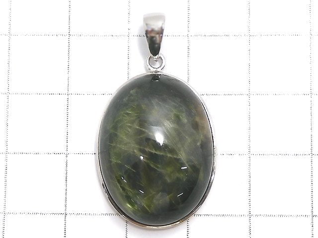 [Video][One of a kind] Chrome Diopside Pendant Silver925 NO.30