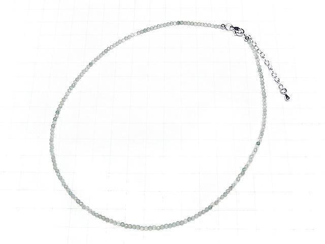 [Video] High Quality! Green Aventurine Faceted Round 2mm Necklace