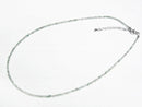 [Video]High Quality! Green Aventurine Faceted Round 2mm Necklace