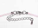 [Video]High Quality! Rose Quartz AA++ Faceted Round 2mm Necklace