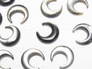 [Video] High Quality Black Shell (Black-lip Oyster) AAA Moon Motif 12x11mm 4pcs