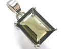 [Video][One of a kind] Moldavite AAA Faceted Pendant Silver925 NO.86