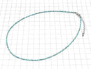 [Video] High Quality! Turquoise AA+ Faceted Round 2mm Necklace