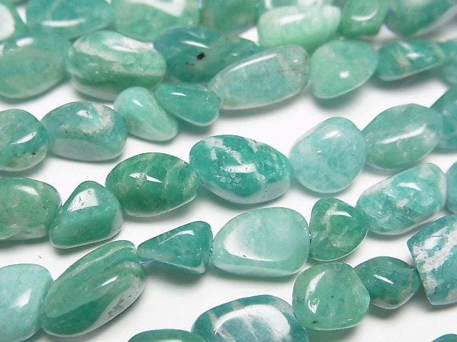 [Video] Russian Amazonite AA Nugget 1strand beads (aprx.15inch/36cm)