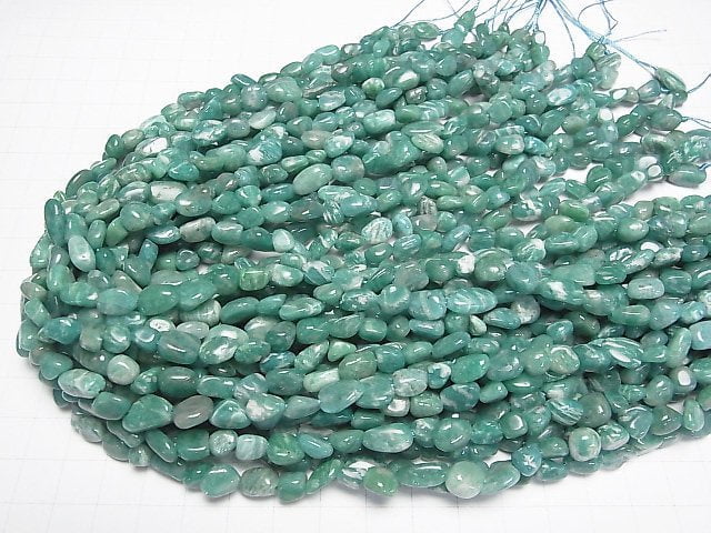 [Video] Russian Amazonite AA Nugget 1strand beads (aprx.15inch/36cm)