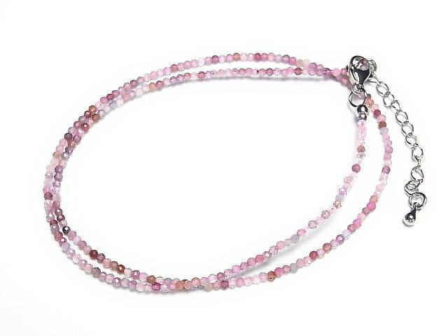 [Video] High Quality! Multicolor Spinel AAA Faceted Round 2mm Necklace
