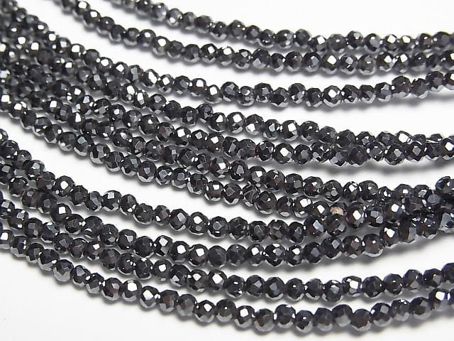 [Video] High Quality! Hematite Faceted Round 2mm Necklace