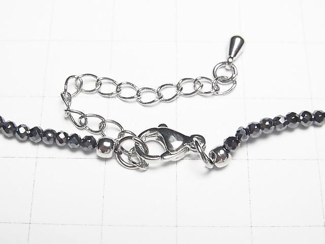 [Video] High Quality! Hematite Faceted Round 2mm Necklace