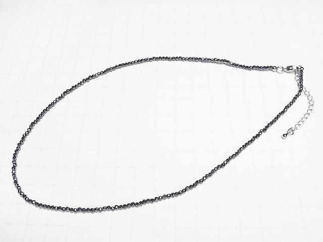 [Video] High Quality! Hematite Faceted Round 2mm Necklace