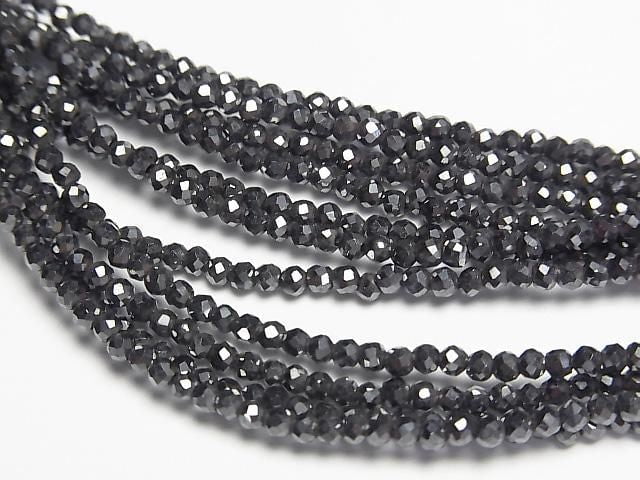 [Video] High Quality! Magnetic Hematite Faceted Round 2mm Necklace