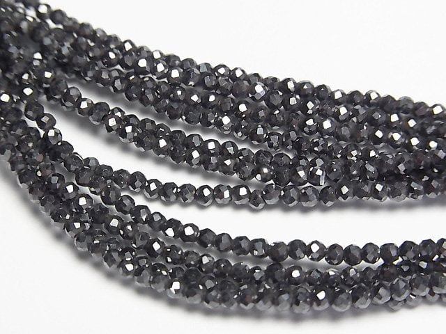 [Video]High Quality! Magnetic Hematite Faceted Round 2mm Necklace