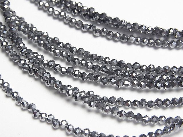 [Video]High Quality! Terahertz Faceted Round 2mm Necklace