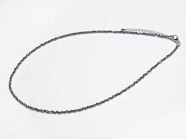 [Video] High Quality! Terahertz Faceted Round 2mm Necklace