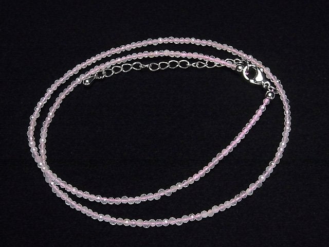 [Video]High Quality! Beryl Mix AA Faceted Round 2mm Necklace