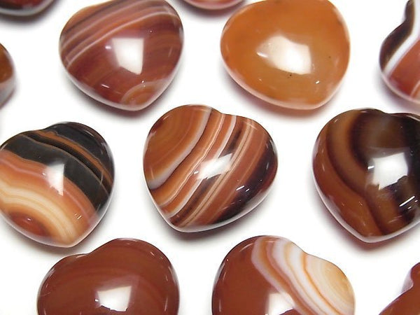 [Video] Carnelian, Sardonyx Undrilled Heart 19x20mm 2pcs