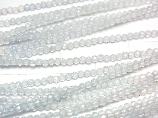 [Video]High Quality! Beryl Mix (Multicolor Aquamarine) AAA Faceted Button Rondelle 2x2x1.5mm 1strand beads (aprx.15inch/38cm)