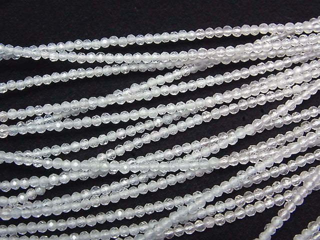 [Video]High Quality! Beryl Mix (Multicolor Aquamarine) AAA Faceted Button Rondelle 2x2x1.5mm 1strand beads (aprx.15inch/38cm)