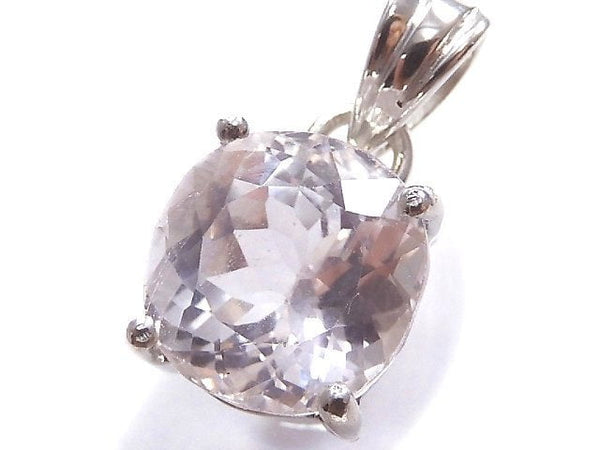 [Video][One of a kind] High Quality Kunzite AAA Faceted Pendant Silver925 NO.79