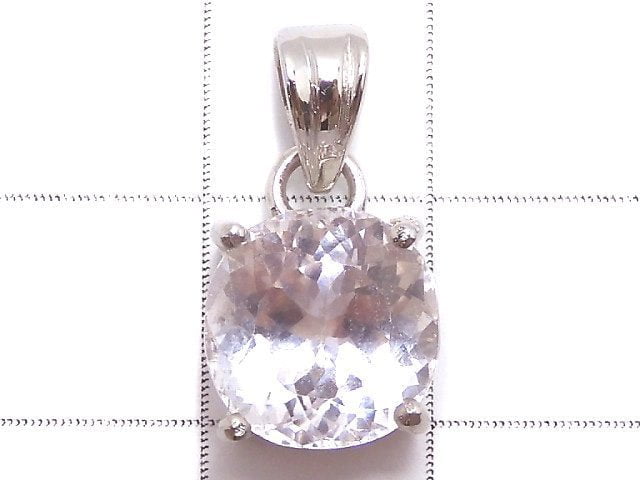 [Video][One of a kind] High Quality Kunzite AAA Faceted Pendant Silver925 NO.79