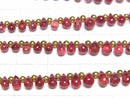 [Video]High Quality Red Spinel AAA Drop (Smooth) half or 1strand beads (aprx.6inch/15cm)
