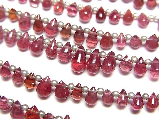 [Video]High Quality Red Spinel AA++ Drop (Smooth) half or 1strand beads (aprx.7inch/19cm)