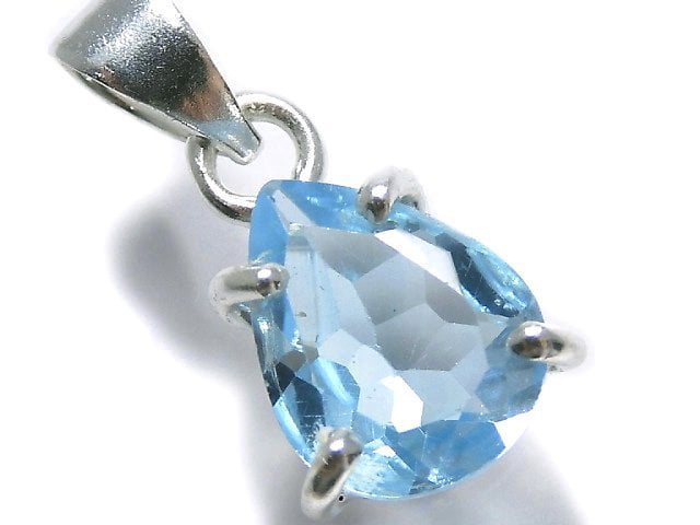 [Video][One of a kind] High Quality Sky Blue Topaz AAA Pendant Silver925 NO.41