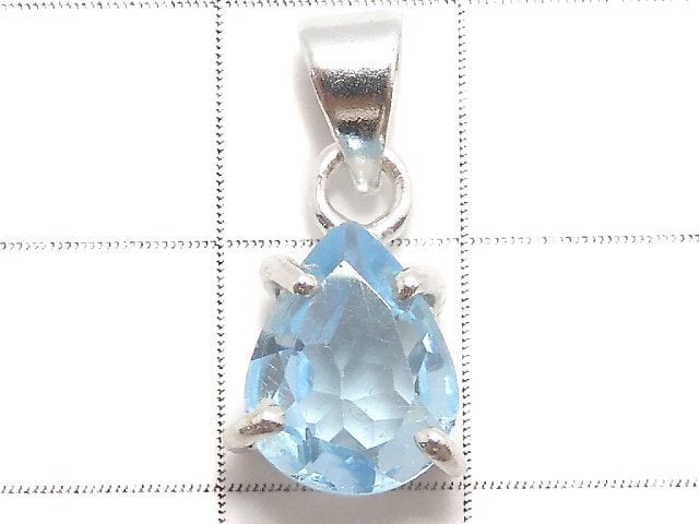 [Video][One of a kind] High Quality Sky Blue Topaz AAA Pendant Silver925 NO.41