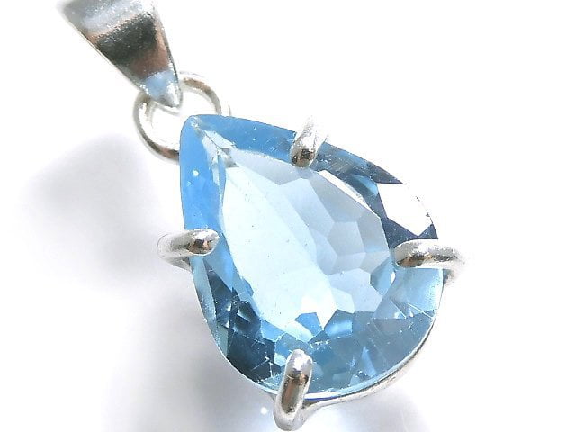 [Video][One of a kind] High Quality Sky Blue Topaz AAA Pendant Silver925 NO.45