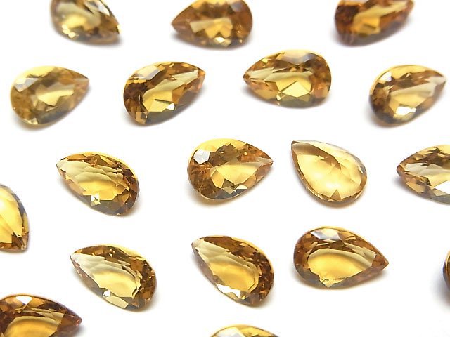 [Video]High Quality Heliodor AAA Loose stone Pear shape Faceted 9x6mm 1pc