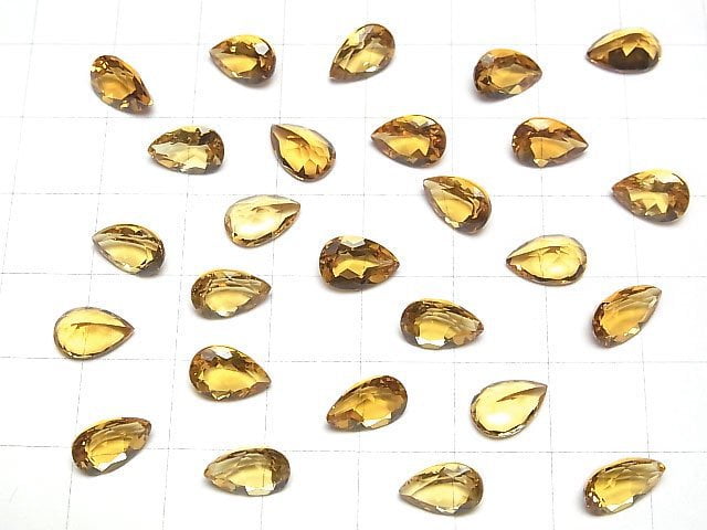 [Video]High Quality Heliodor AAA Loose stone Pear shape Faceted 9x6mm 1pc