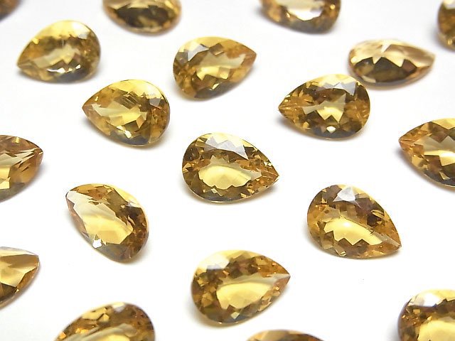 [Video]High Quality Heliodor AAA Loose stone Pear shape Faceted 10x7mm 1pc