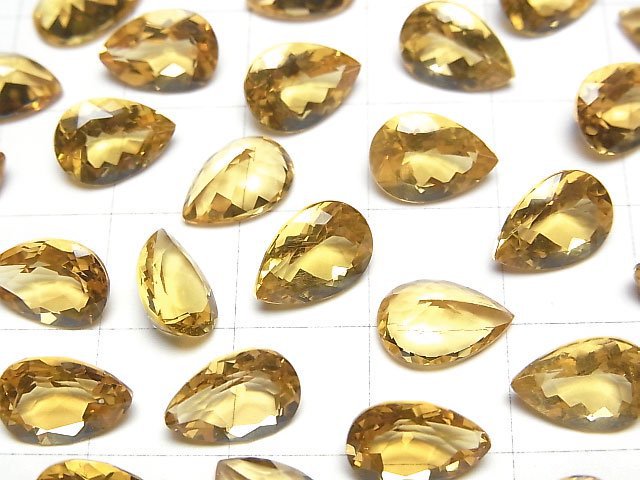 [Video]High Quality Heliodor AAA Loose stone Pear shape Faceted 10x7mm 1pc