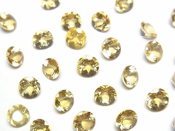 [Video]High Quality Heliodor AAA Loose stone Round Faceted 5x5mm 2pcs