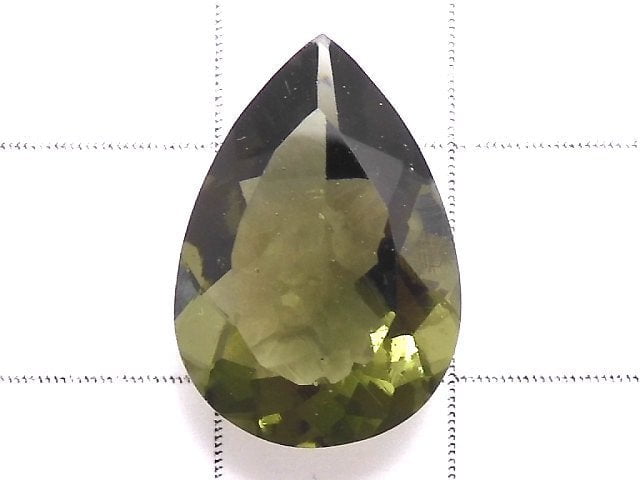 [Video][One of a kind] High Quality Moldavite AAA Faceted Loose stone 1pc NO.117
