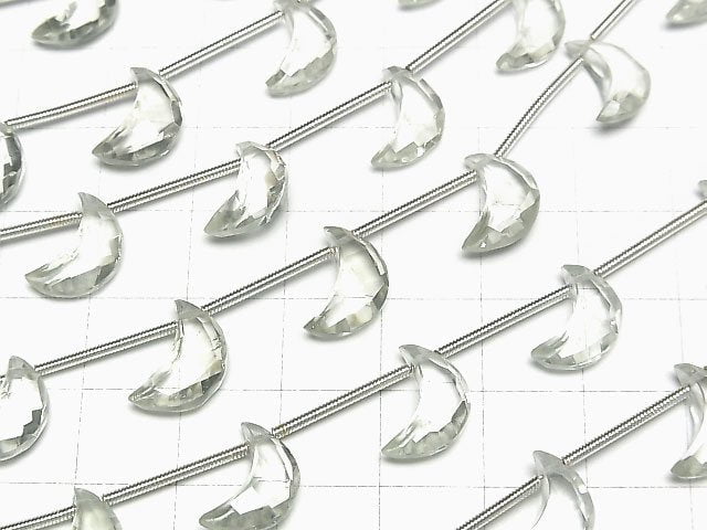 [Video]High Quality Green Amethyst AAA- Crescent Shape 12x8mm half or 1strand (6pcs)