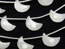 [Video]High Quality White Moonstone AA++ Crescent Shape 12x8mm half or 1strand (6pcs)