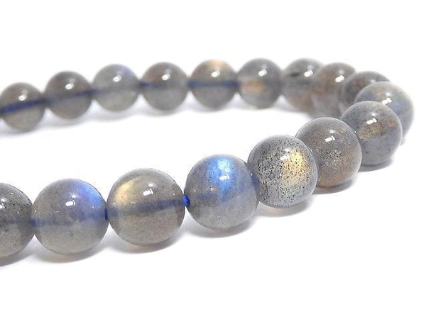 [Video][One of a kind] Labradorite AAA Round 7mm Bracelet NO.17